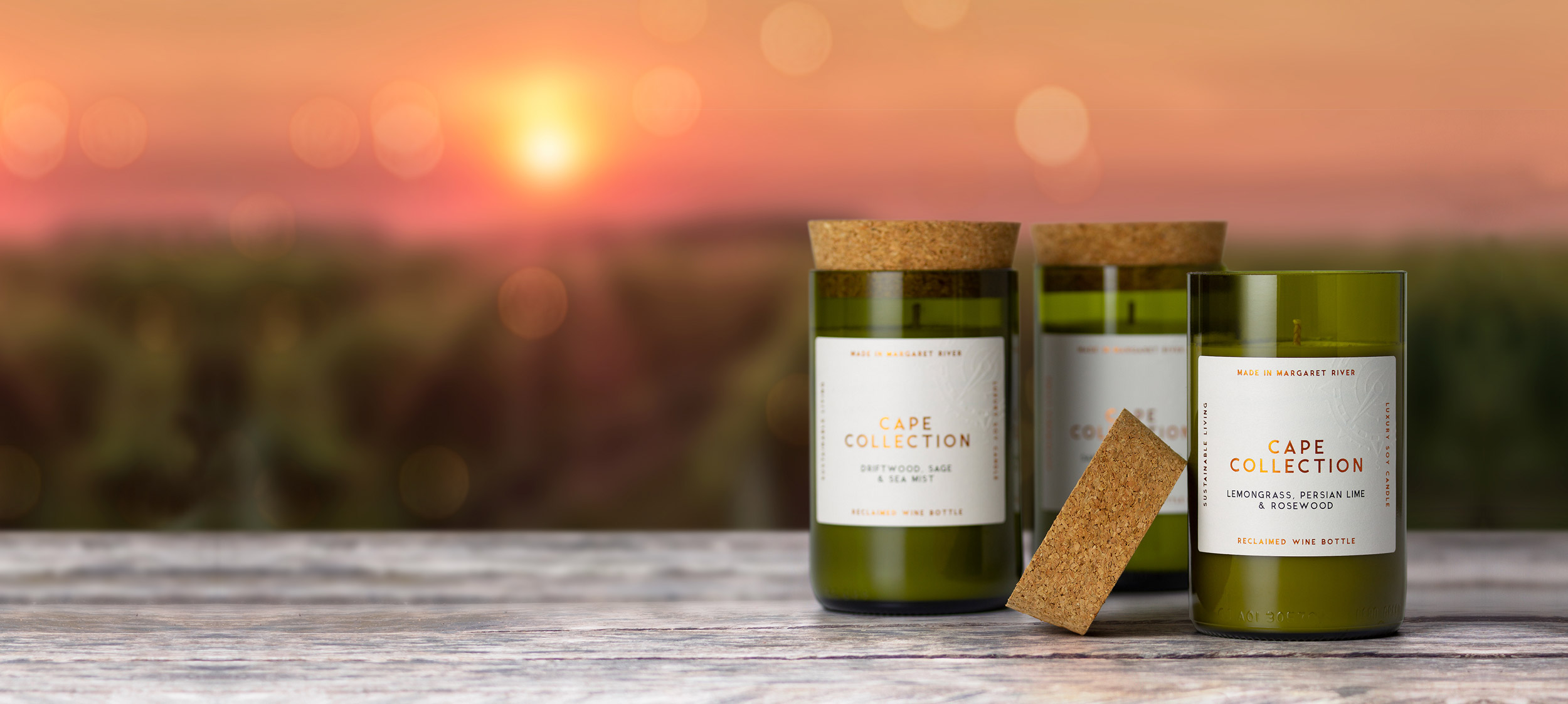 Cape Collection Soy Wax Candles, Margaret River Soy Candles Australia Gift Shop Online